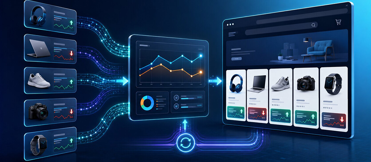 Real-time ecommerce competitor pricing data powering dynamic product repricing