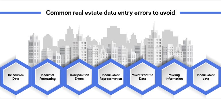 common types of real estate data entry errors