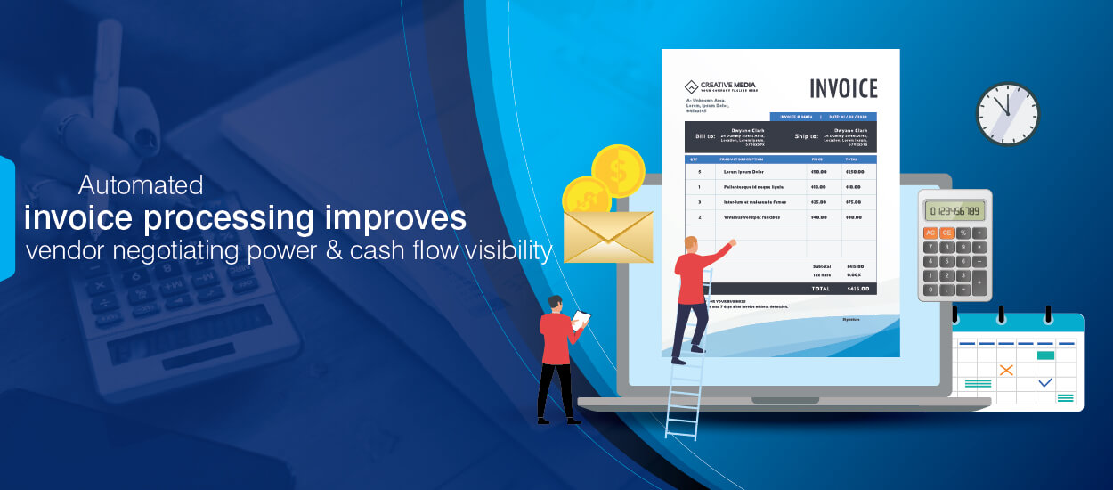 Automated invoice processing improves vendor negotiating power & cash flow visibility