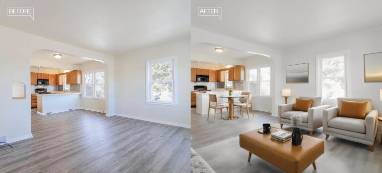 Virtual staging: furnishing vacant properties digitally