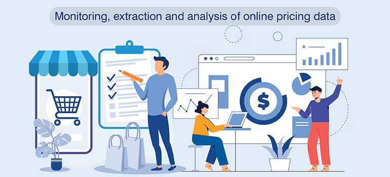 Monitoring, extraction and analysis of online pricing data