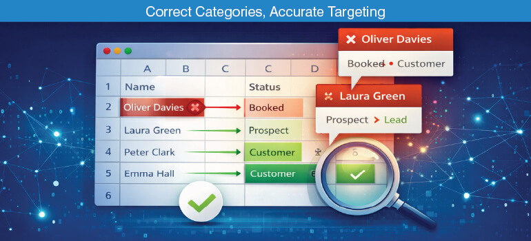 Correct categories, accurate targeting