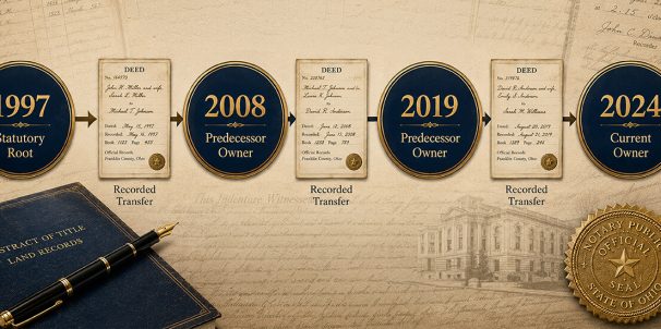 How Chain of Title Works – Tracing Property Ownership Through County Records